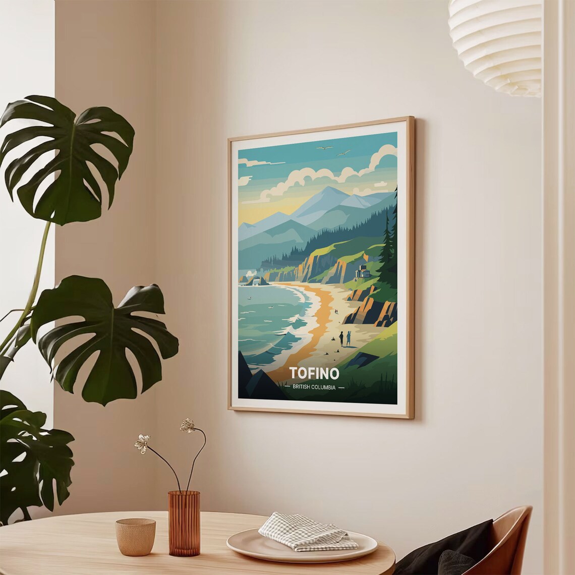 Tofino British Columbia Minimalist Travel Poster - Image 2