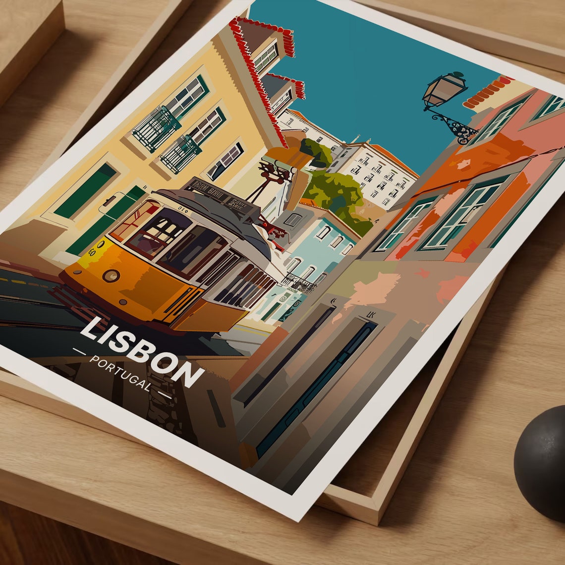 Lisbon Cityscape Inspired Art Print - Image 3
