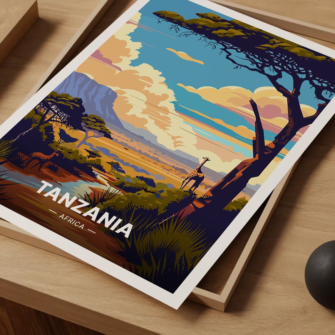Tanzania Safari Adventure Poster, Travel Decor Art Print - Image 3