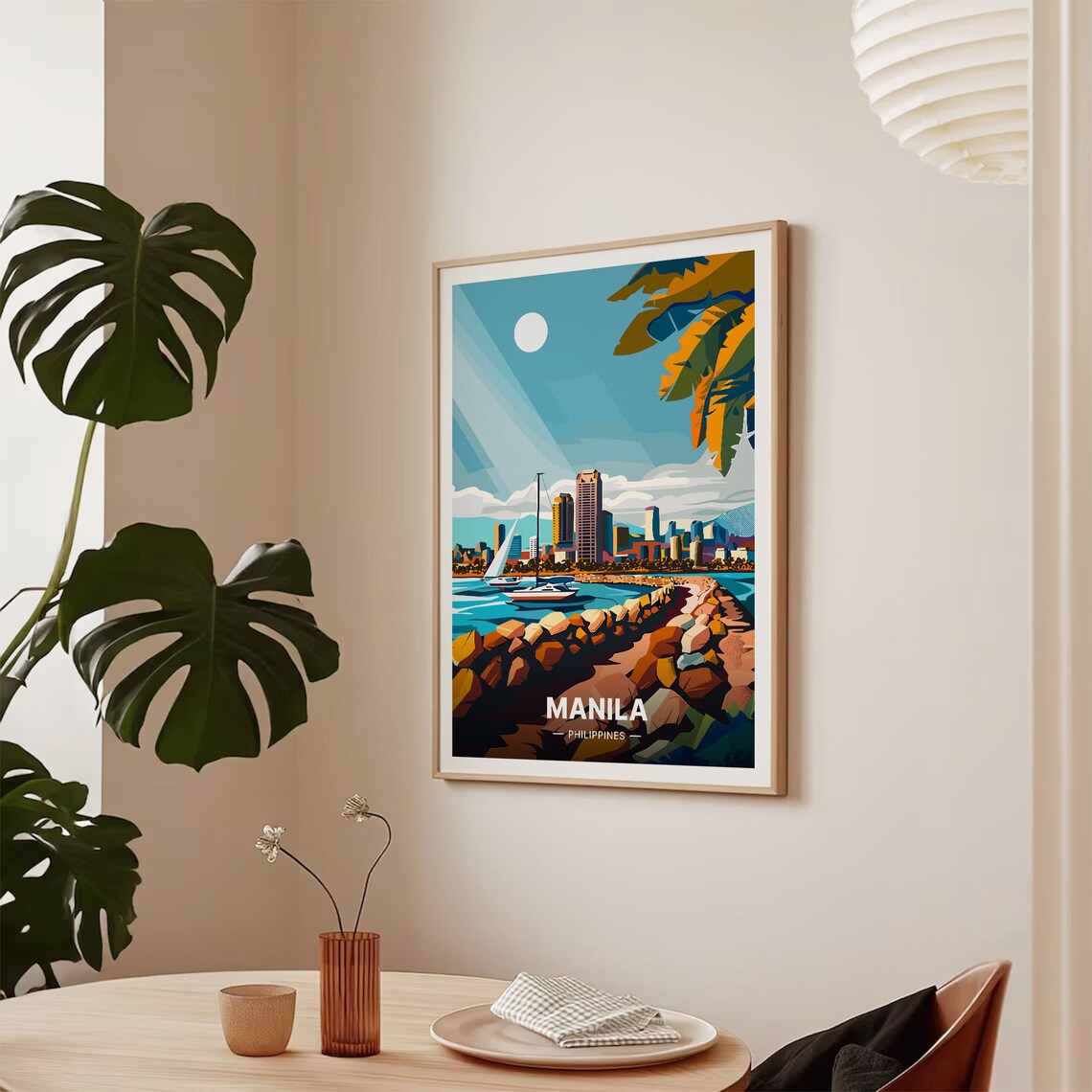 Manila Philippines Travel Poster, Travel Themed Artwork - Image 2