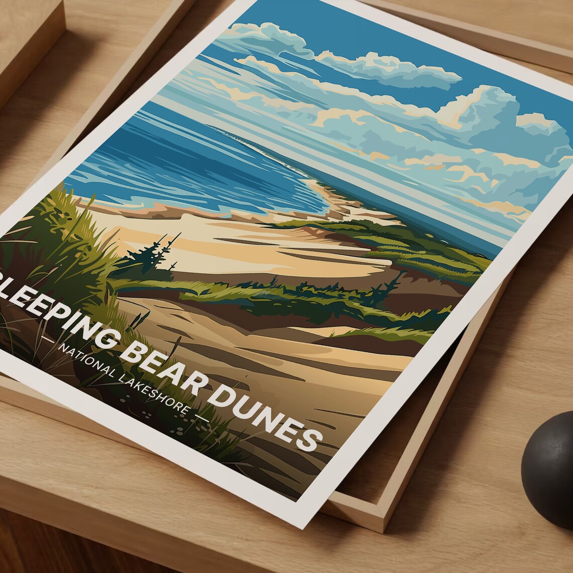 Sleeping Bear Dunes Travel Poster, Travel Poster - Image 3