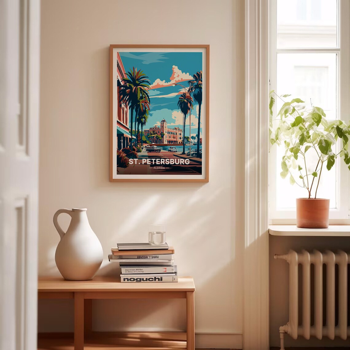 St Petersburg Travel Poster, Florida Cityscape Art Print - Image 4