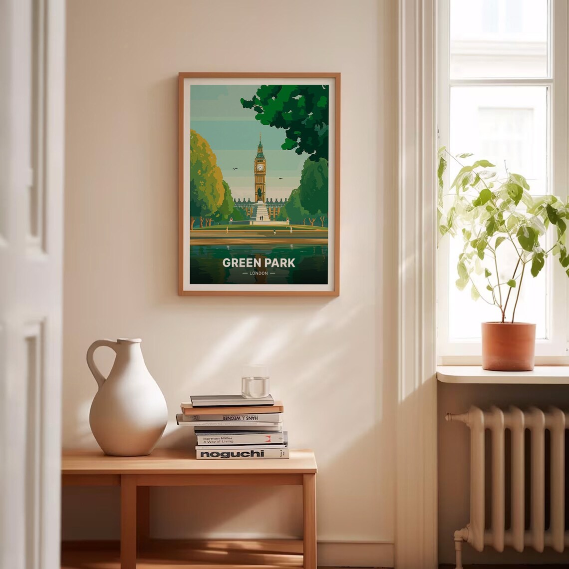 Green Park London Big Ben View Royal Park Summer Scene Poster - Image 4