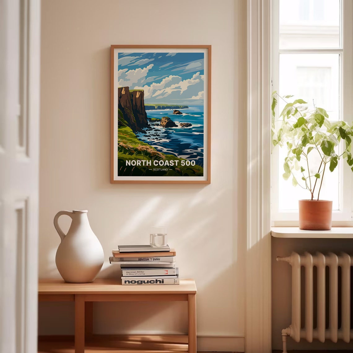 North Coast 500 Scotland Sea Cliffs Coastal Route Travel Poster - Image 4