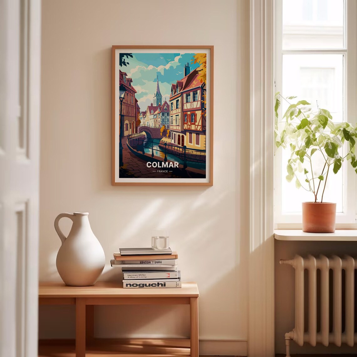 Colmar France Travel Poster, French Town Landscape - Image 4