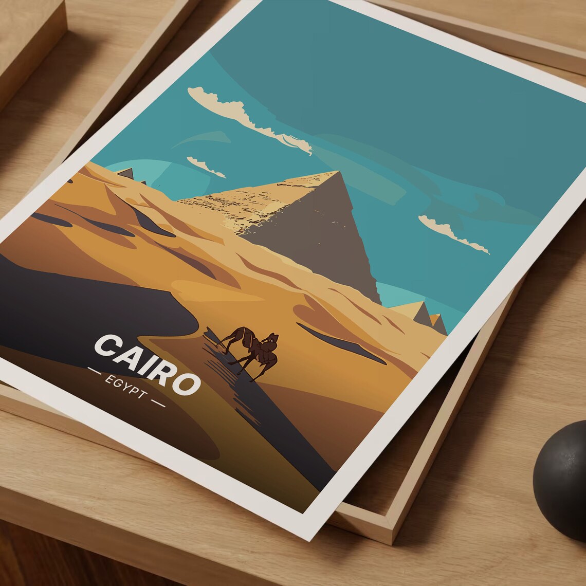 Cairo Travel Poster, Egypt Wall Art Print - Image 3