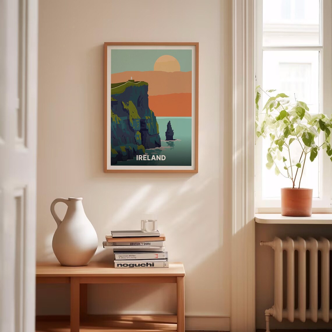Ireland Travel Poster, Cliffs Of Moher Landscape - Image 4