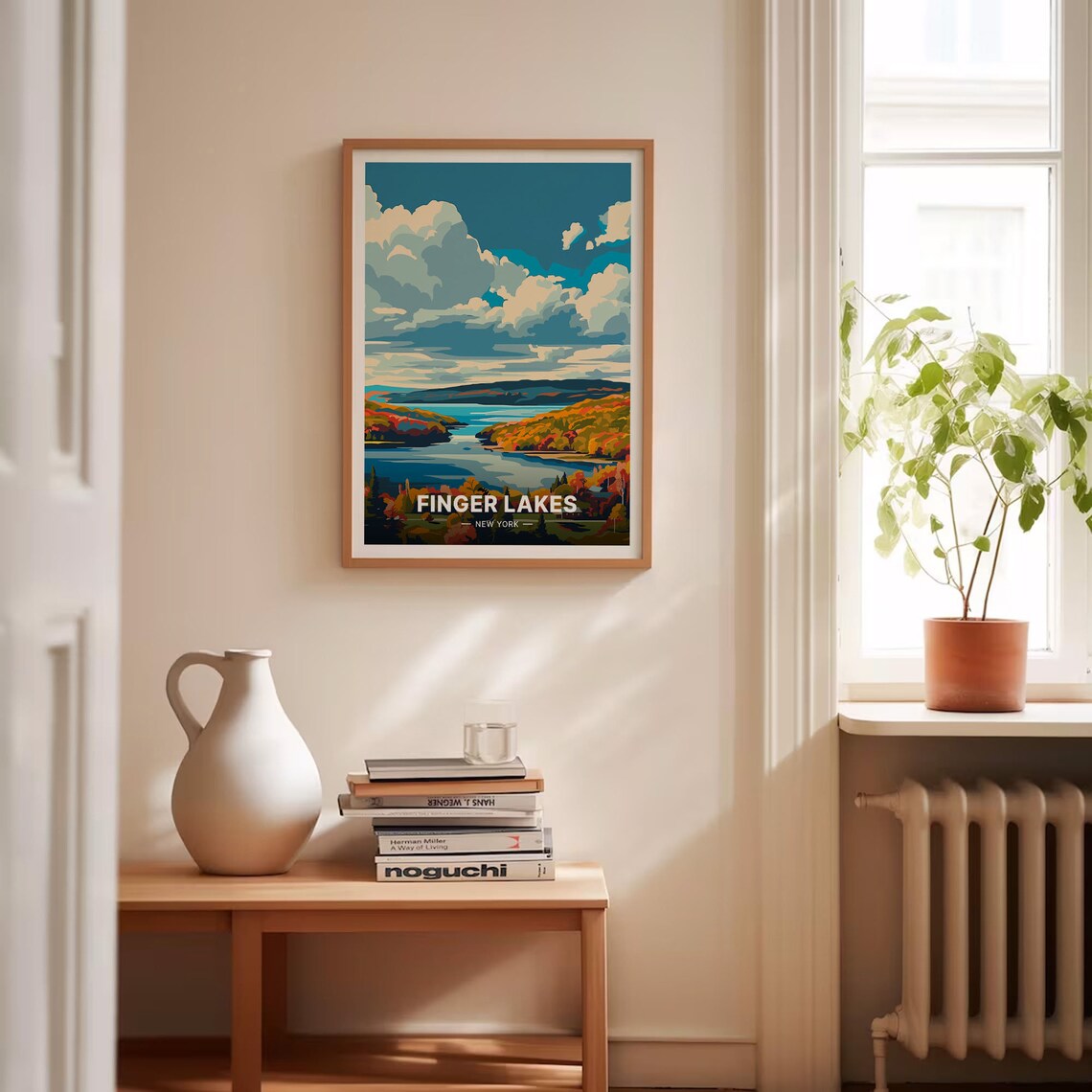 Finger Lakes Travel Poster, New York Landscape Art - Image 4