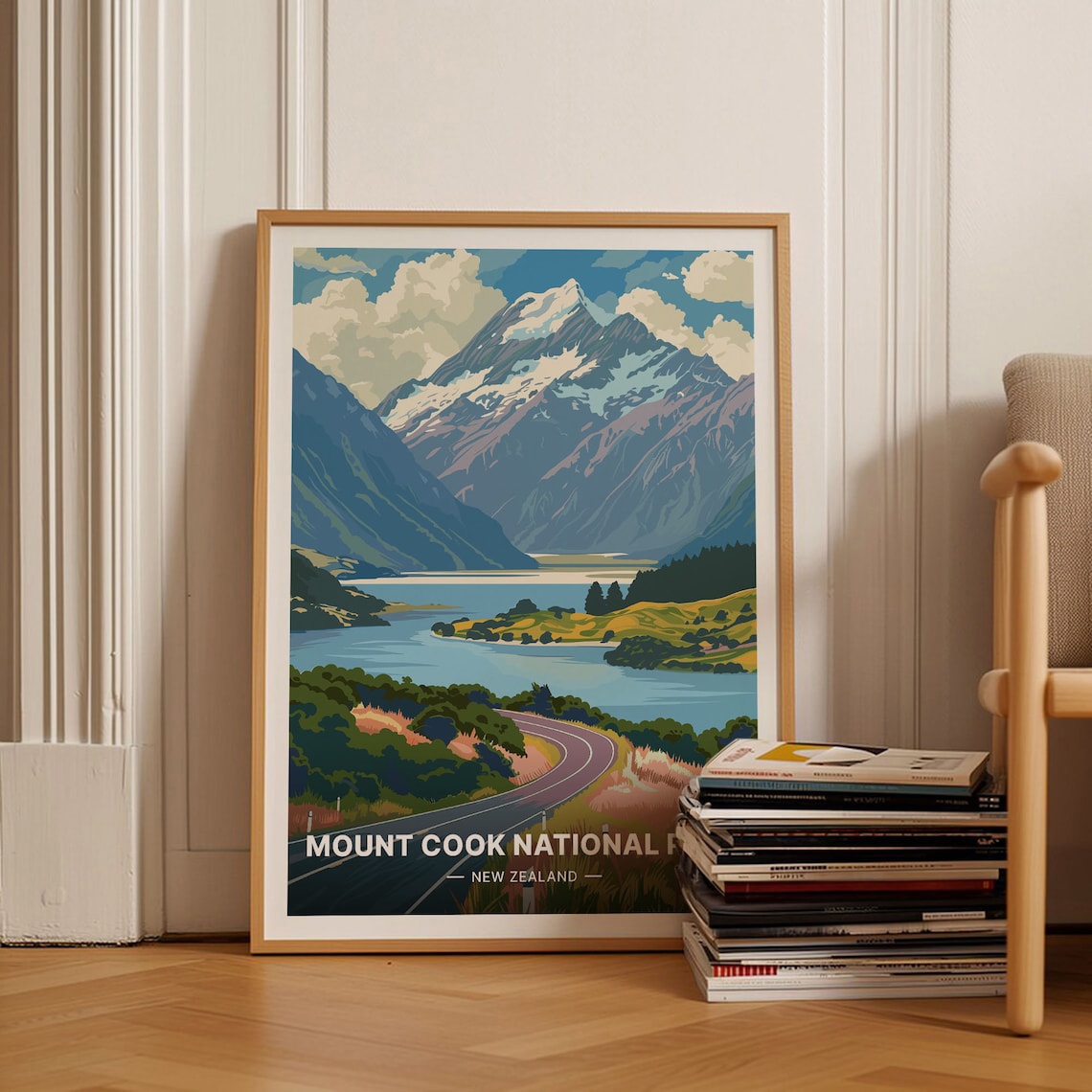 Aoraki Mount Cook National Park Travel Poster