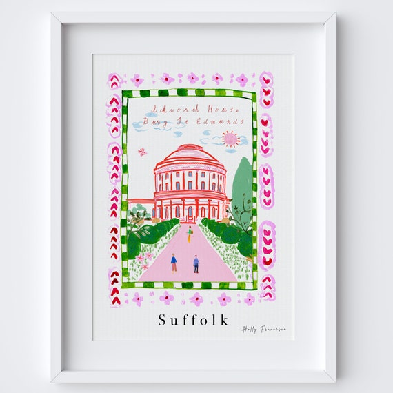 Ickworth House Poster, Suffolk Heritage Travel