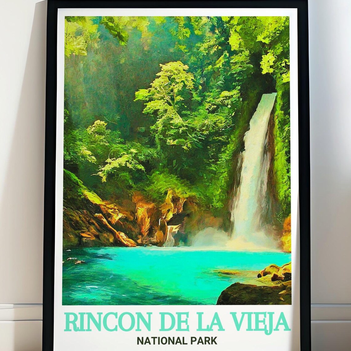 Rincon de la Vieja National Park Waterfall Jungle Lagoon Poster