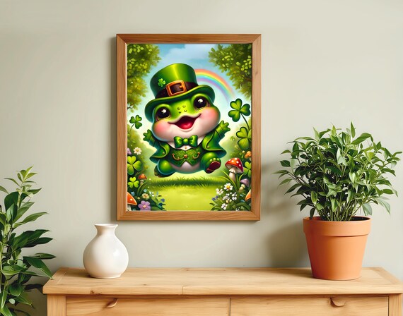 Frog Patrick Day Animal Life Poster