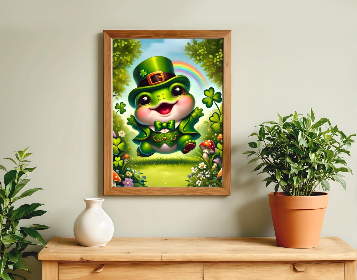 Frog Patrick Day Animal Life Poster