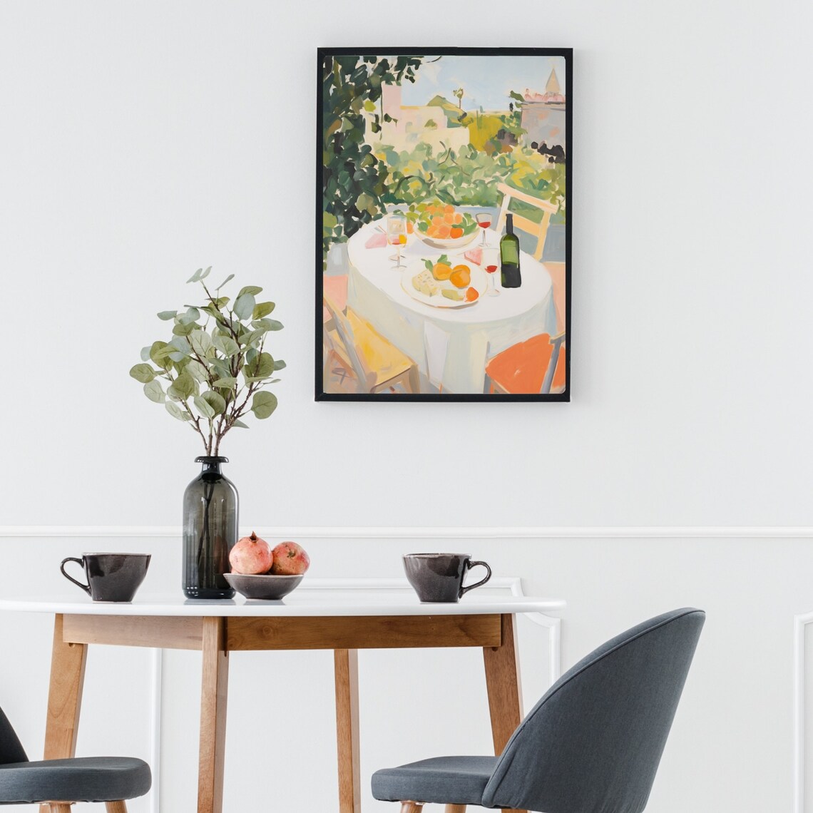Summer Garden Table, Italy Food And Wine Art Print - Image 2