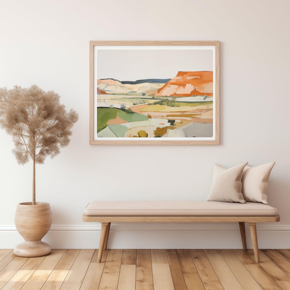 Desert Southwestern Landscape, Abstract Art Print - Image 3