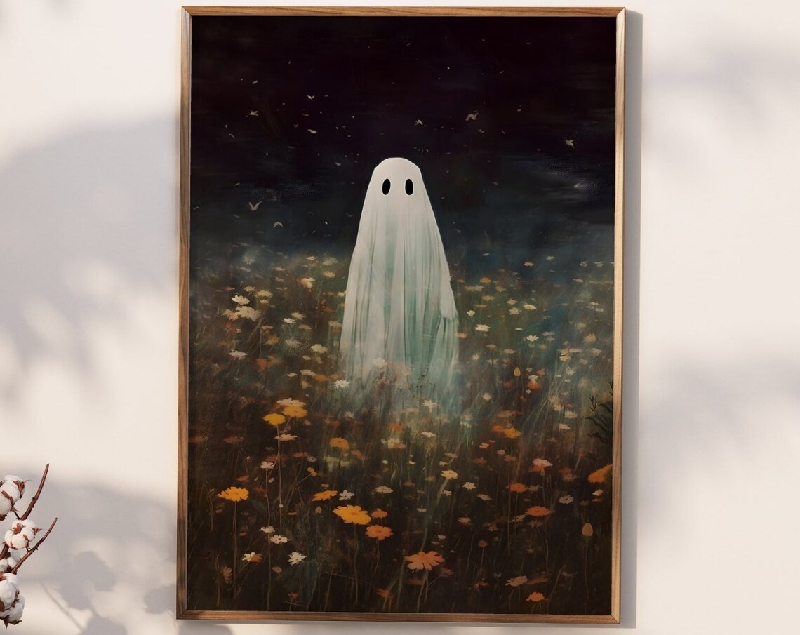 Vintage Ghost Wall Art Print, Dark Academia Gothic - Image 2