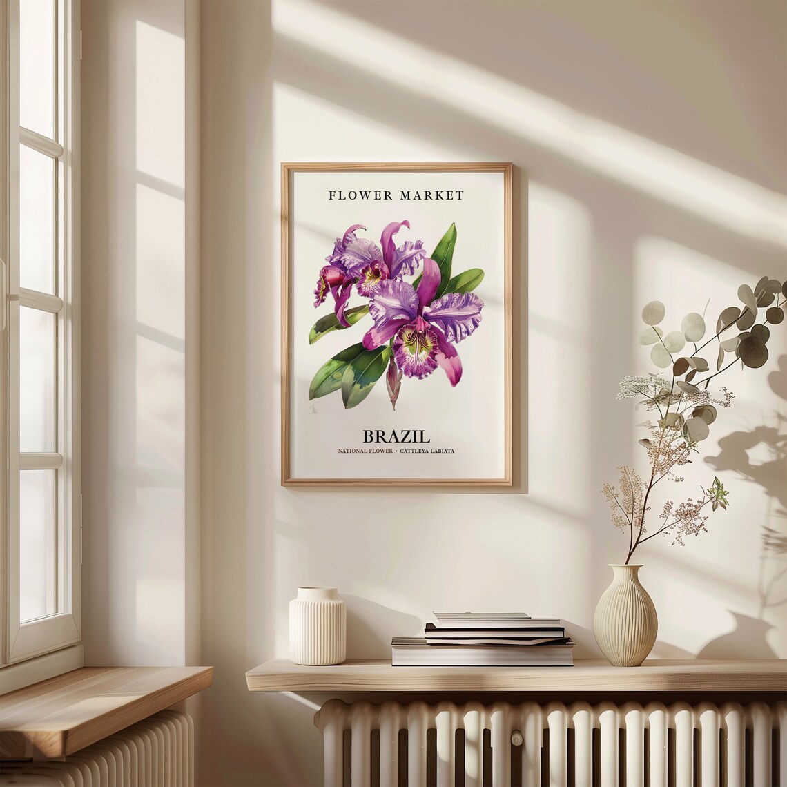 Cattleya Labiata Brazil National Flower Art Print - Image 3
