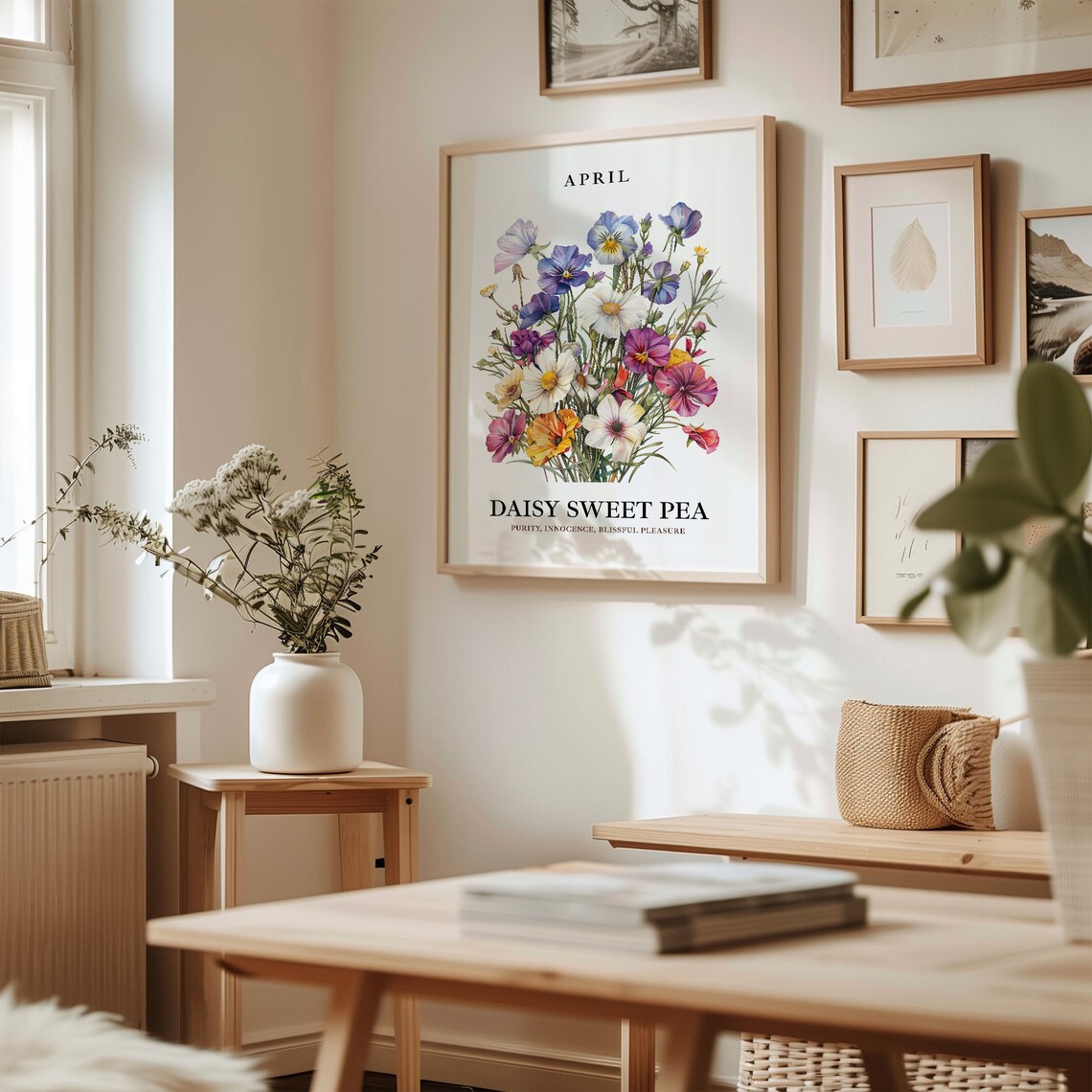 April Flower Month Poster Print - Image 2