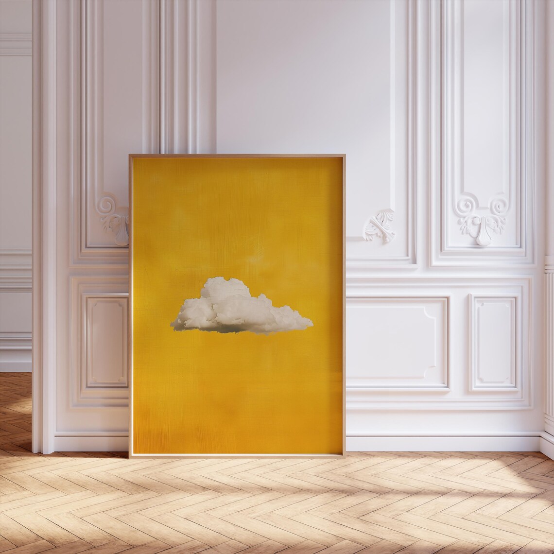 Minimalistic Abstract Clouds, Minimalist Poster