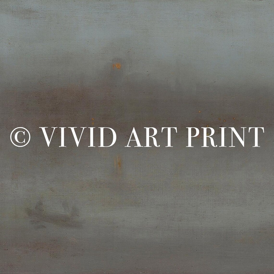 Abstract Misty Shore Vintage Landscape Art Print - Image 4