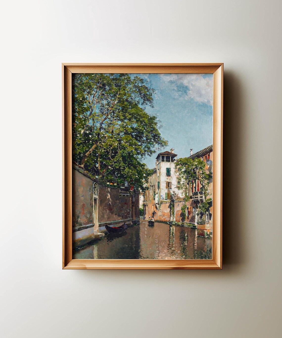 Venice Canal Vintage Romantic Cottage Core Art Print - Image 2
