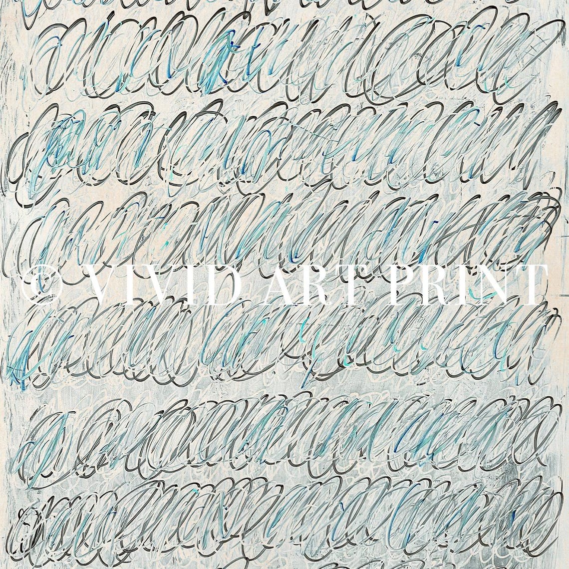 Abstract Line Drawing, Vintage Minimalist Art Print - Image 4