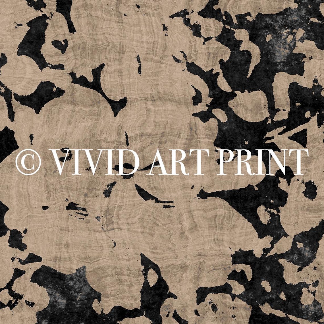 Vintage Abstract Floral Pattern, Rustic Minimalist Art Print - Image 4