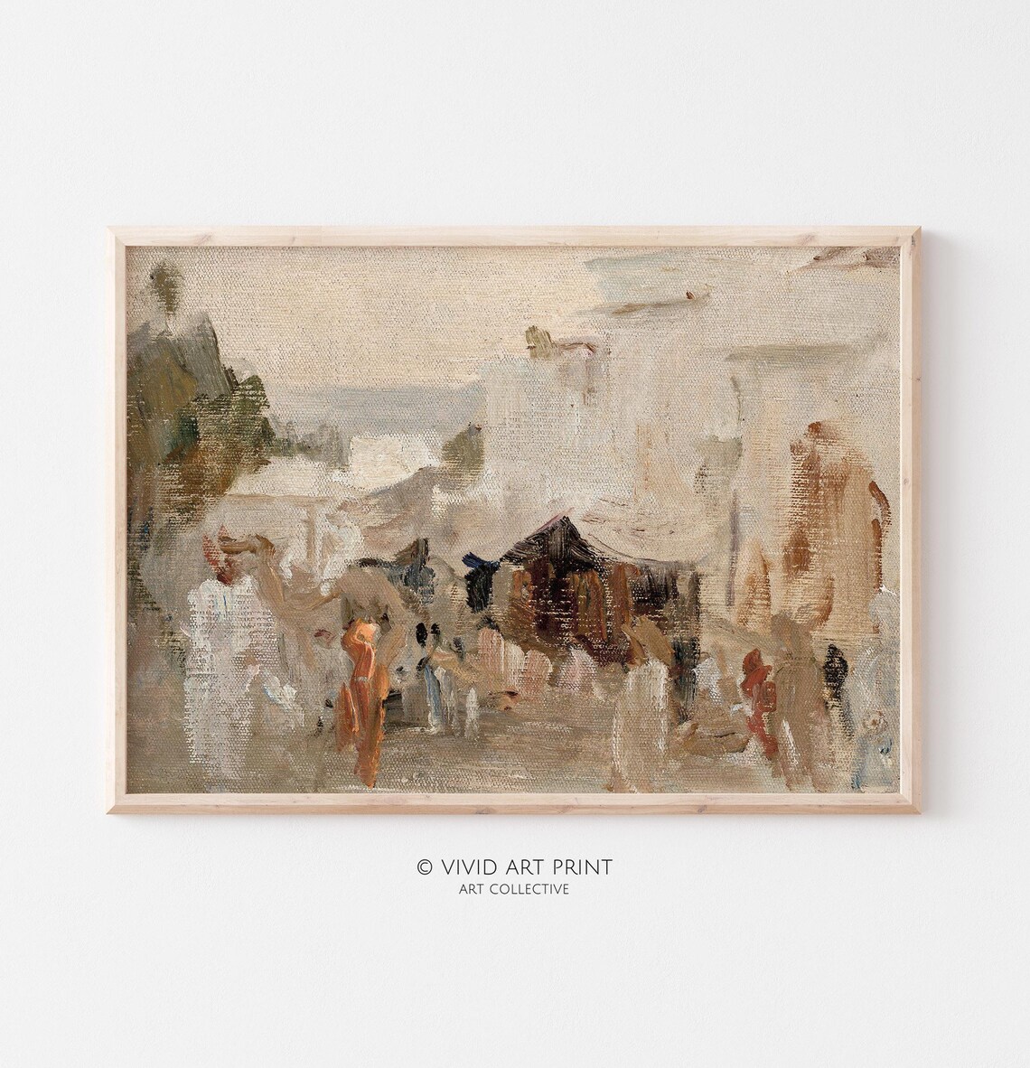Abstract Muted Landscape, Rustic Wall Art Print