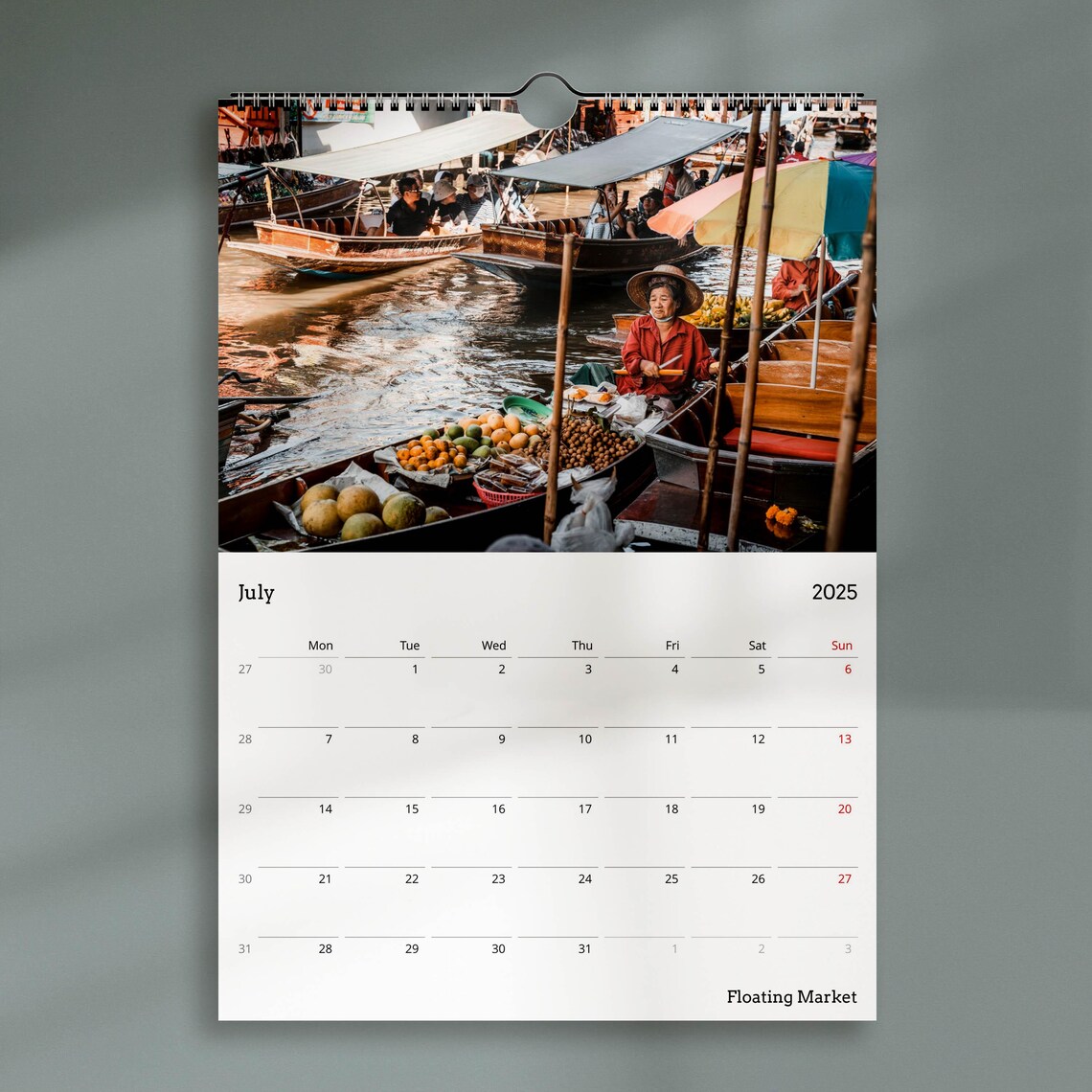 2025 Thailand Travel Photography Wall Planner - Image 2