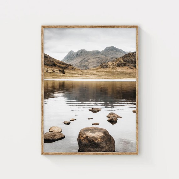 Langdale Pikes And Blea Tarn Lake District England Uk Mountain Photography Wall Art Print Nature Decor Landscape Artworks