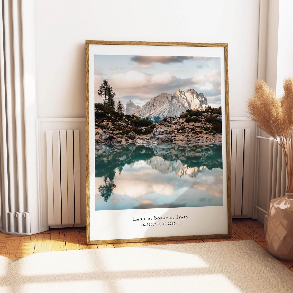 Lago di Sorapis Turquoise Mirror Reflection Dolomites Poster - Image 4