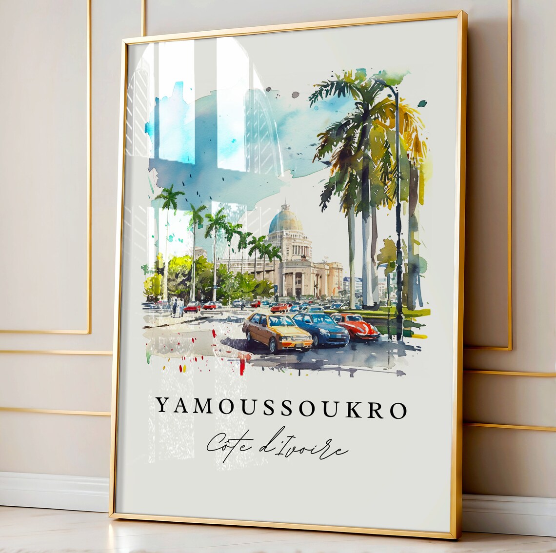 Yamoussoukro Ivory Coast Wall Art Print - Image 4