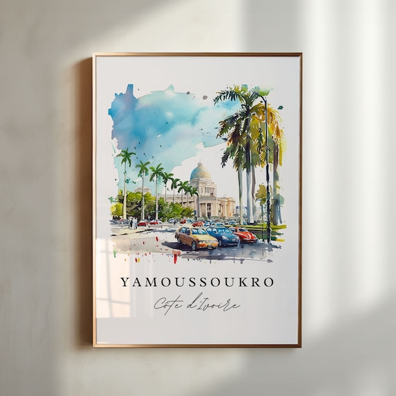 Yamoussoukro Ivory Coast Wall Art Print