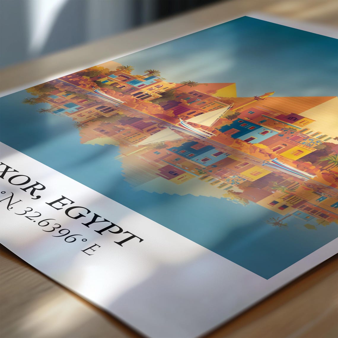 Luxor Egypt Art Retro Travel Home Decor Gift Egyptian Prints Housewarming - Image 7