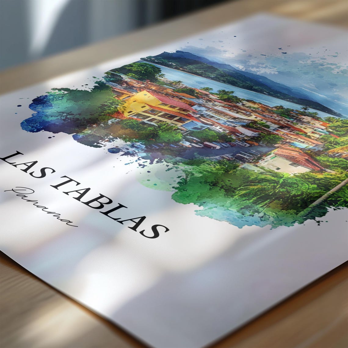 Las Tablas Wall Art Azuero Peninsula Print Panama Watercolor Gift Travel Poster Housewarming - Image 6