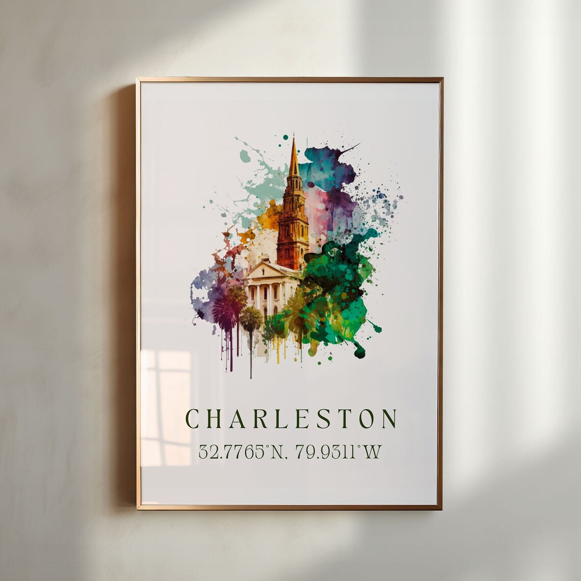 Charleston SC Travel Poster, South Carolina Art Print