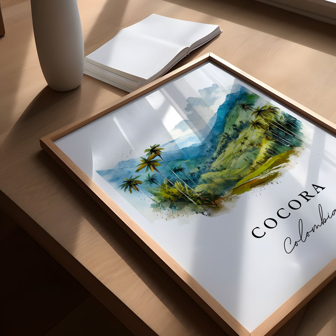 Cocora Wall Art Colombia Poster Print Wedding Gift Birthday Present Custom Text Perfect - Image 5