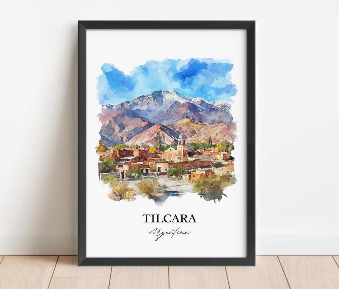 Tilcara Argentina Wall Art Jujuy Print Watercolor Gift Travel Poster Housewarming - Image 2