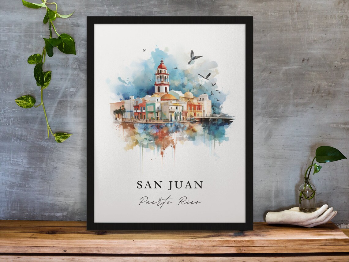 San Juan Traditional Travel Poster, Puerto Rico