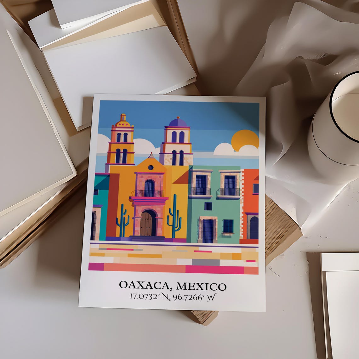 Oaxaca Art Retro Travel Mexico Home Decor Gift Prints Housewarming - Image 3
