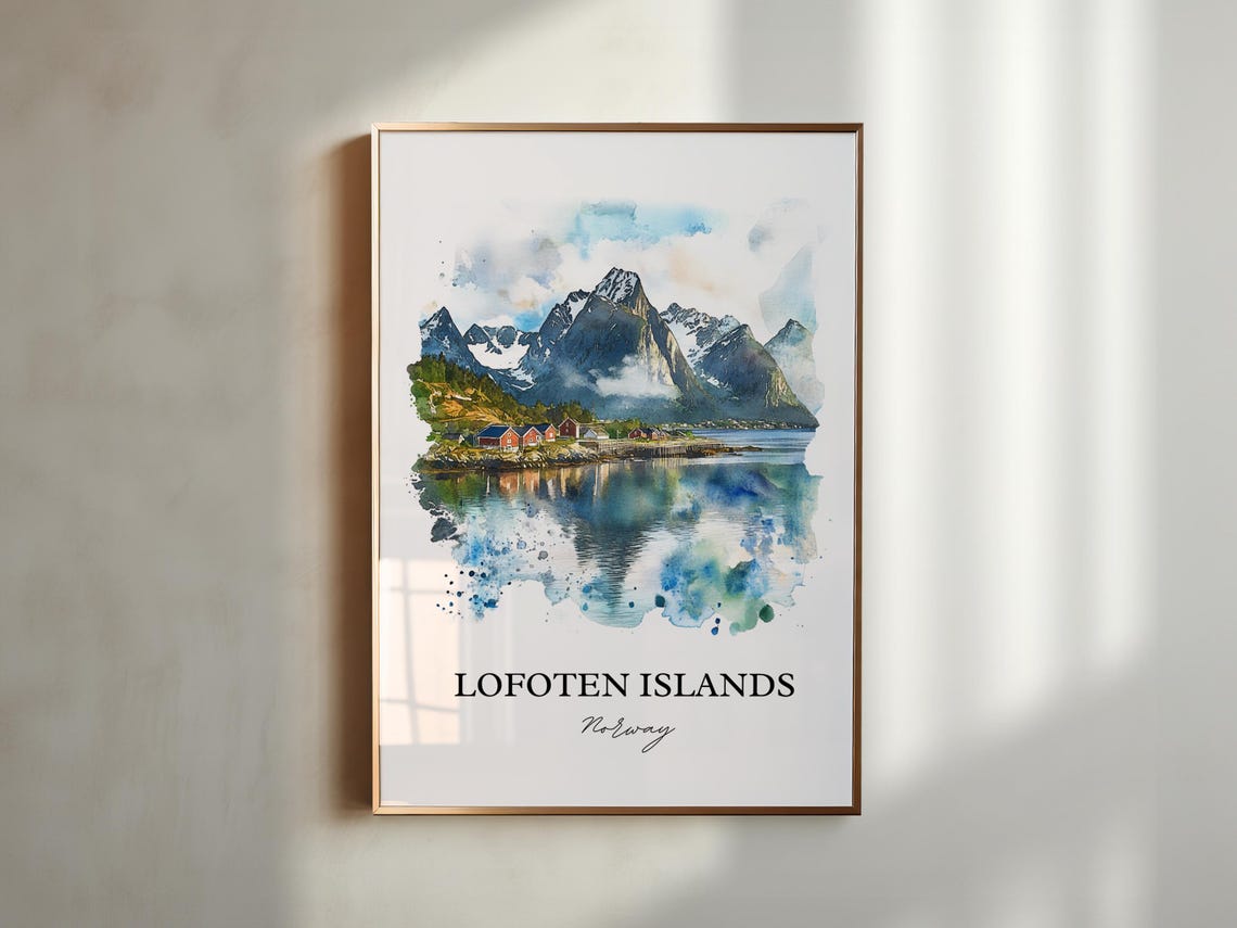 Lofoten Islands Housewarming Travel Poster - Image 4