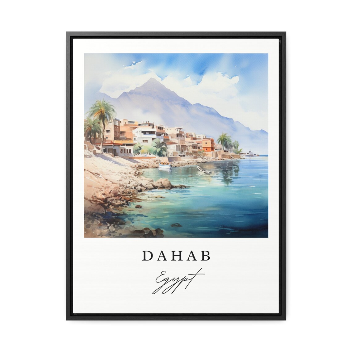 Dahab Egypt Wall Art Print, Custom Text Decor - Image 2