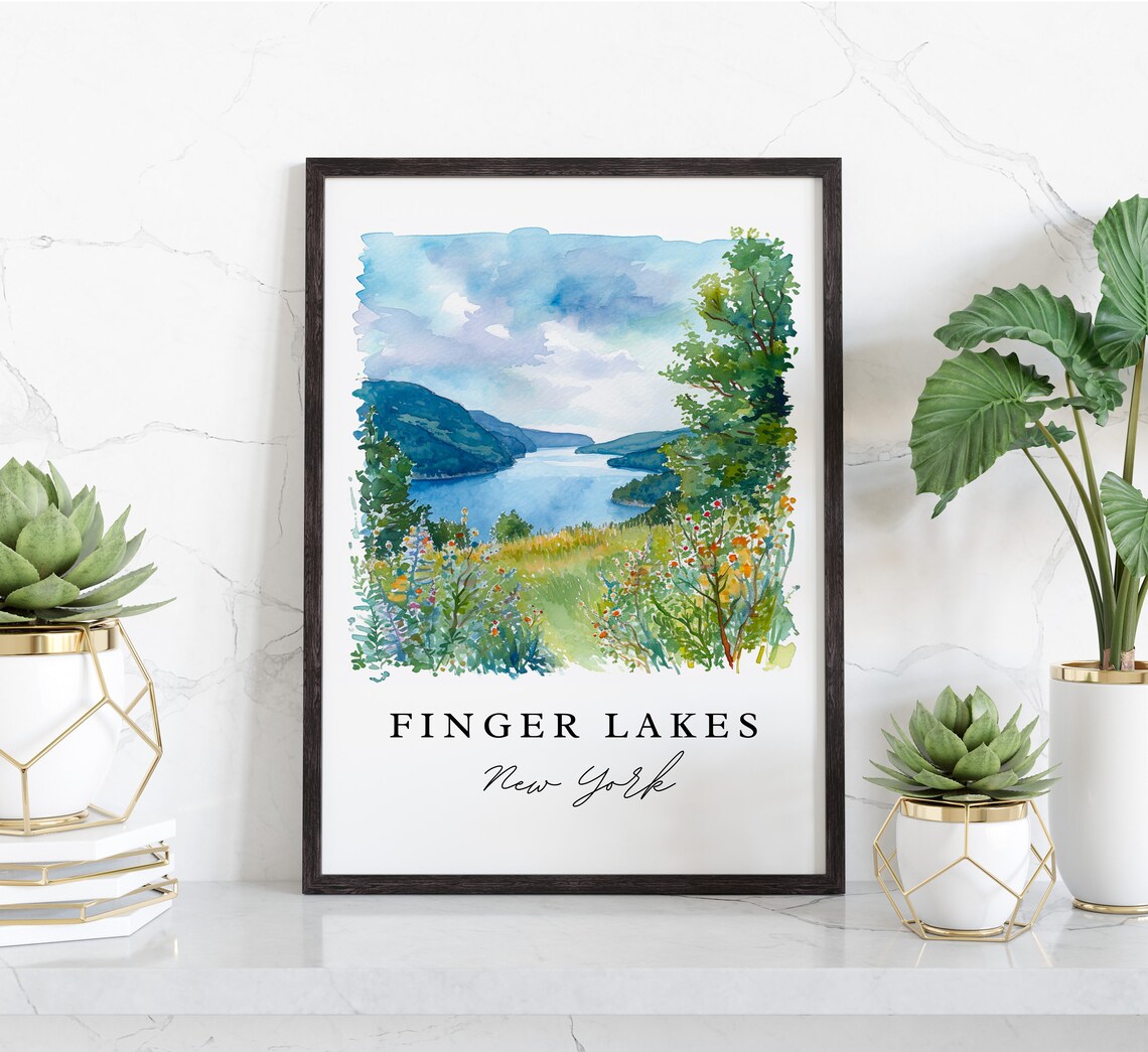 Finger Lakes NY Upstate Wall Art Print - Image 3