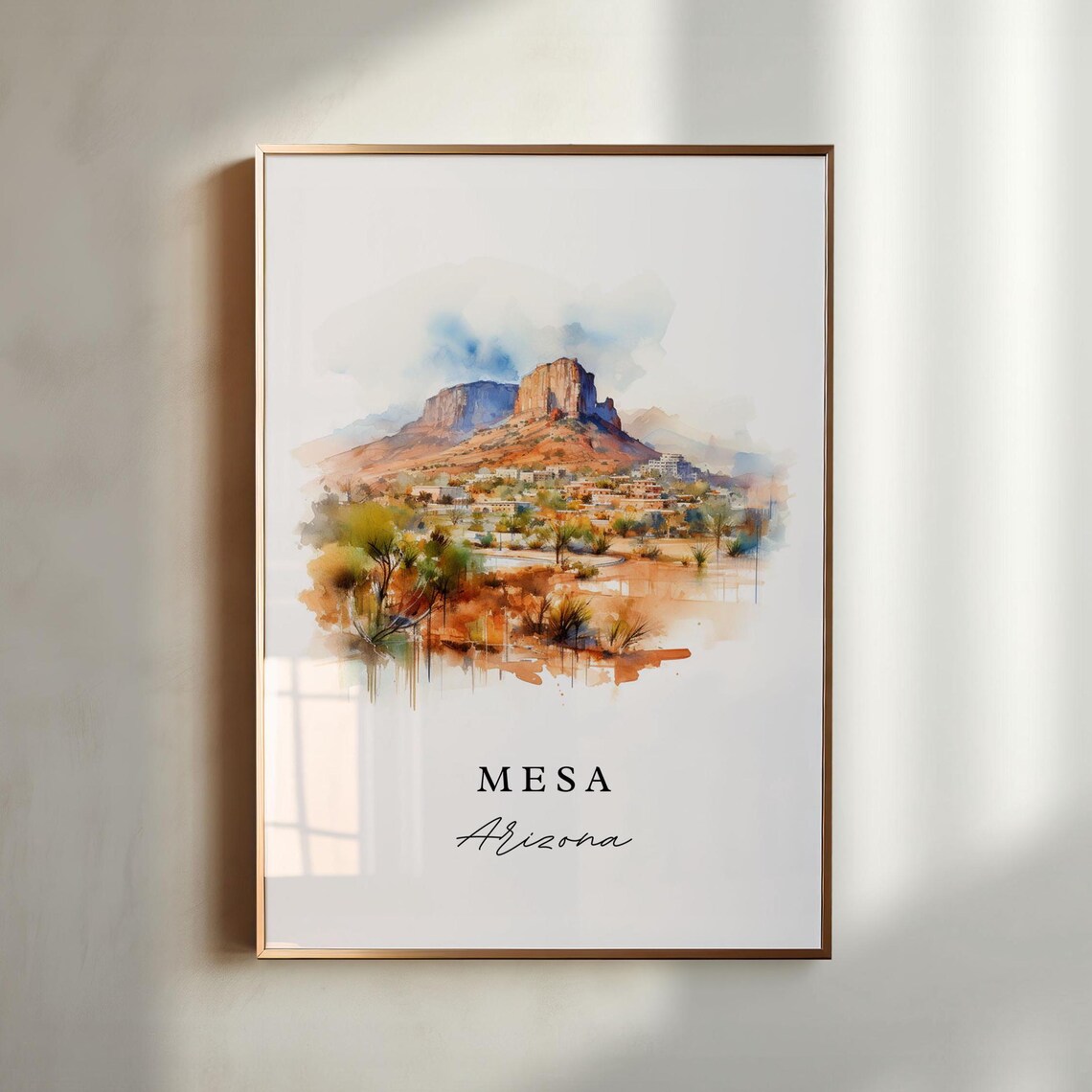 Mesa Arizona Travel Poster, Arizona Wall Art