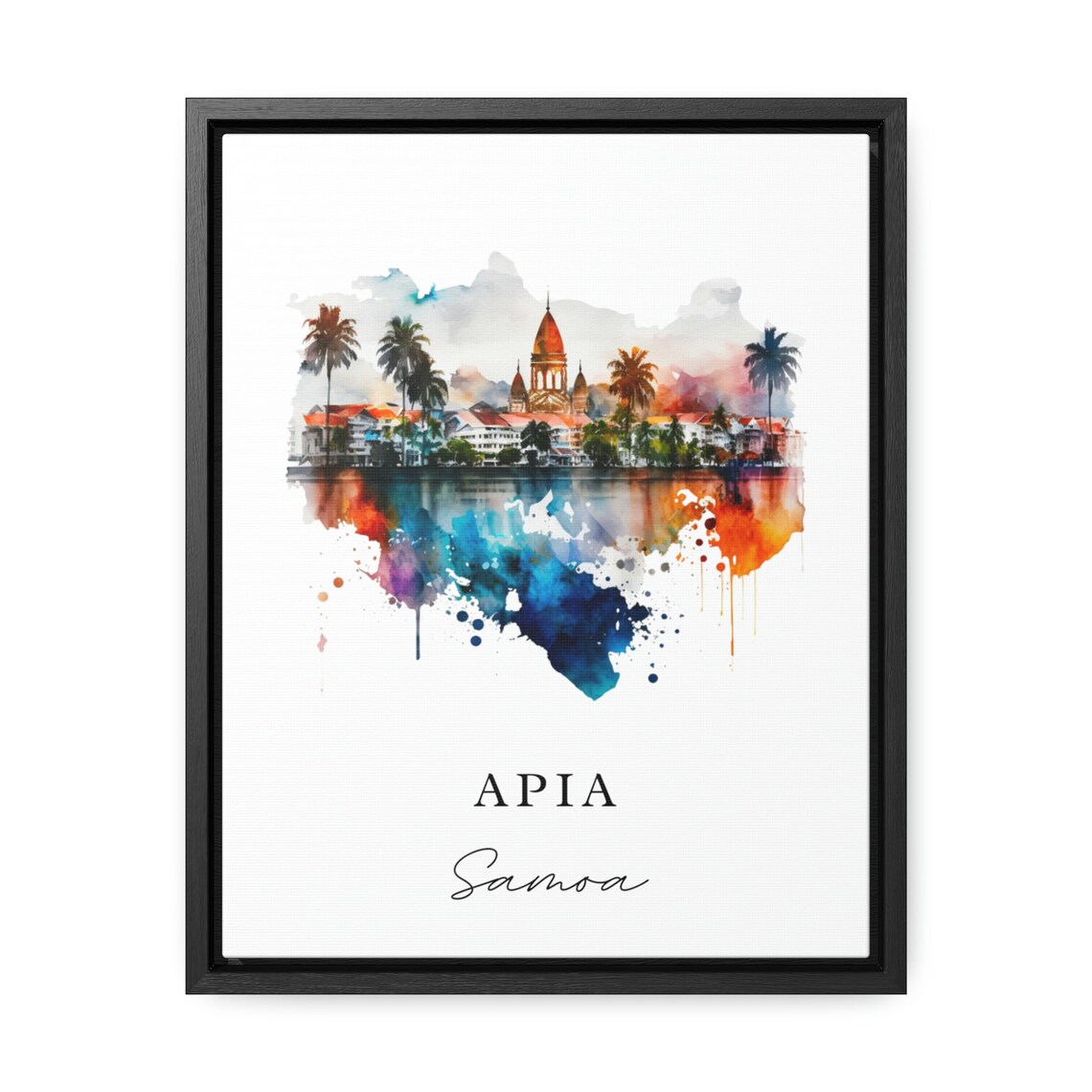 Apia Travel Poster, Samoa Custom Text - Image 2