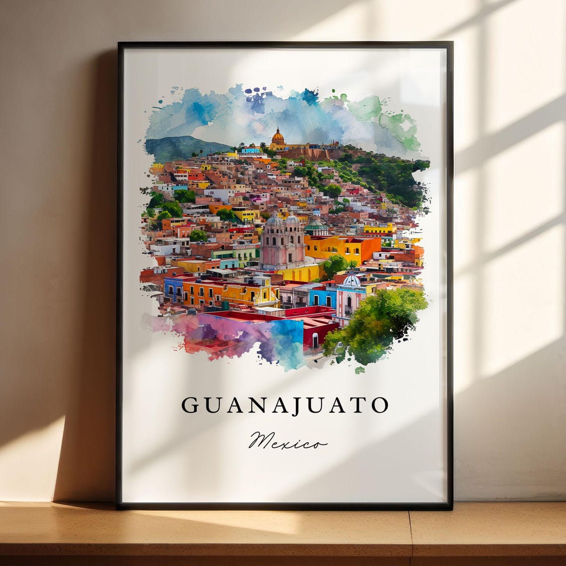 Guanajuato Traditional Travel Art, Mexico Poster - Image 4