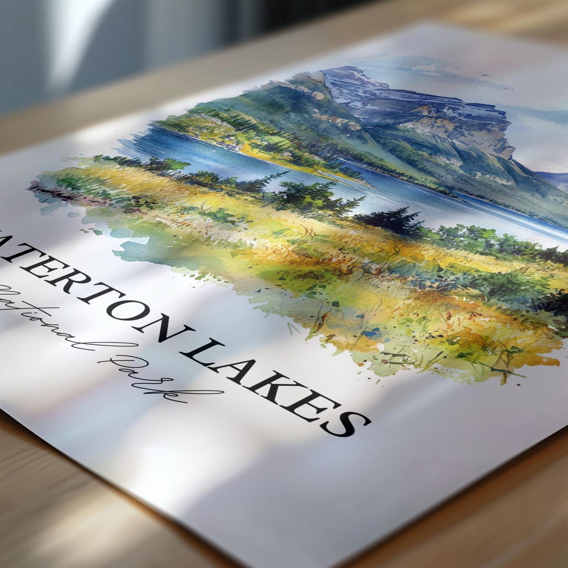 Waterton Lakes National Park Alberta Mountain Scenery Poster - Image 6