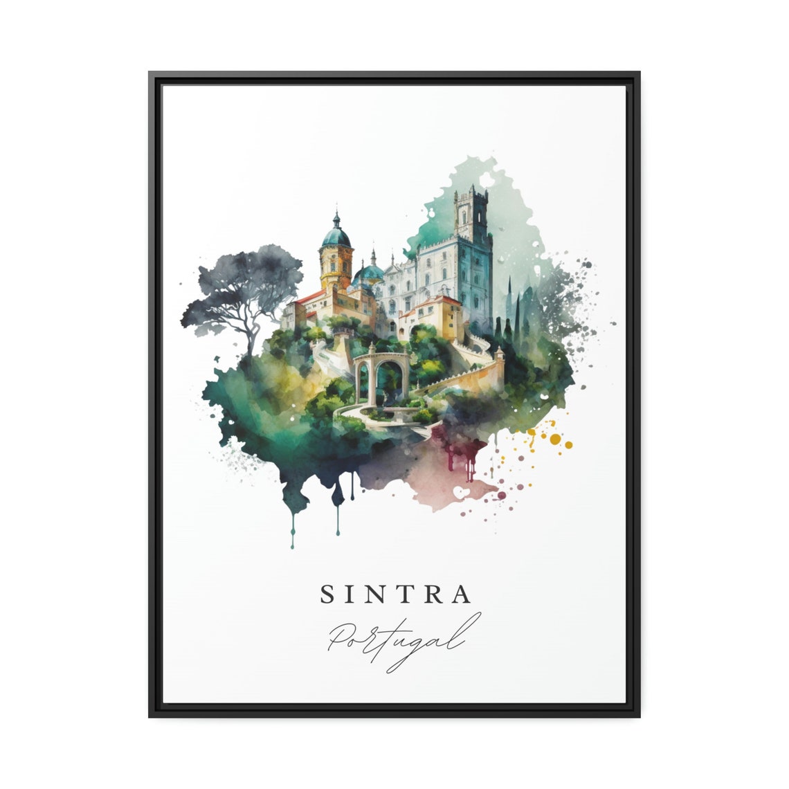 Sintra Portugal Travel Poster, Custom Text Personalised - Image 2