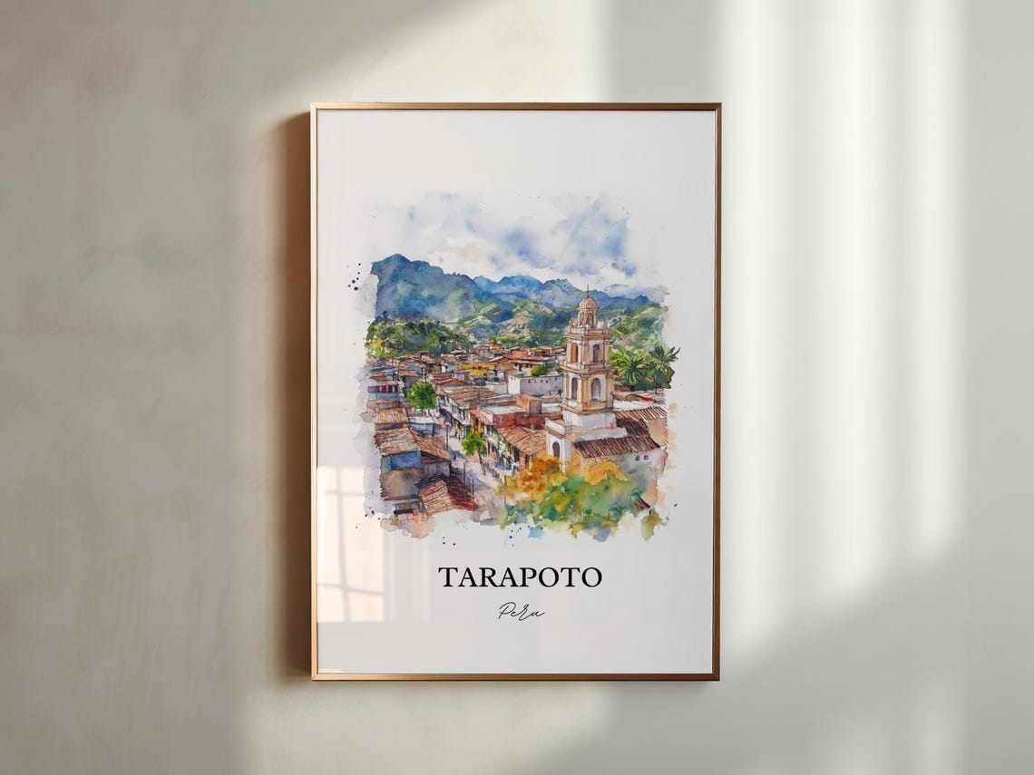 Tarapoto Peru Watercolor Travel Poster, San Martín - Image 4
