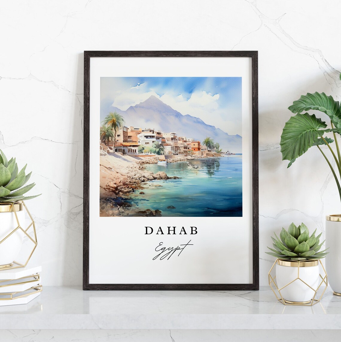 Dahab Egypt Wall Art Print, Custom Text Decor - Image 3